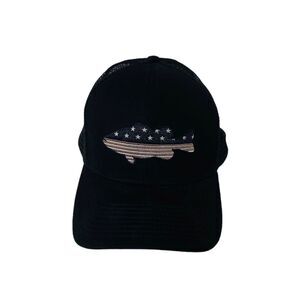 Avid Gear Snap Back Hat Black American Fishermen’s Mesh Adult One Size